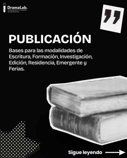 🎭 ¿BUSCAS FINANCIACIÓN PARA TU PROYECTO DE ARTES ESCÉNICAS?⚠️
📢 Se han publicado las bases para las modalidades de Escritura, Formación, Investigación, Edición, Residencia, Emergente y Ferias.
Necesitas ayuda con la gestión o la solicitud?🤔
En DramaLab, te acompañamos para potenciar tus proyectos🤝⚠.
Escríbenos por privado o déjanos un comentario y te informamos más detalladamente! ✍️ 📩
#CulturaVLC #ComunitatValenciana #ArtesEscénicas #AyudasCultura #subvenciones #GestiónCultural #ProyectosCulturales